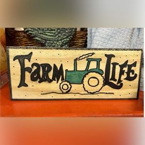 Wooden plaque